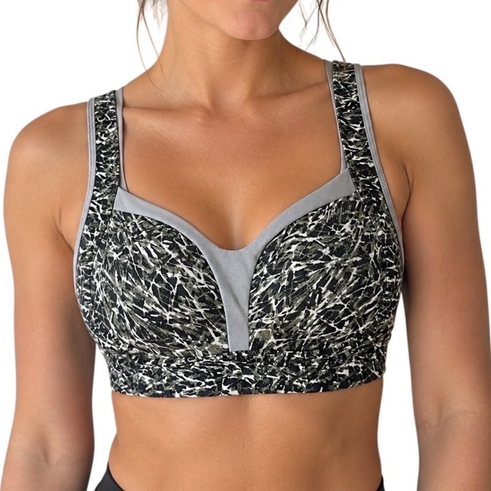 NWT Lululemon Ta Ta Tamer III 32C Rare MRGB Print High Support Bra